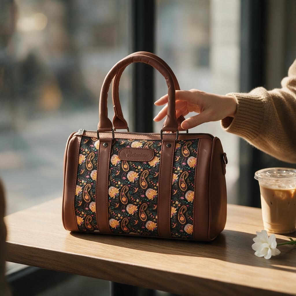 Women’s Handcrafted Printed Elegant Handbag