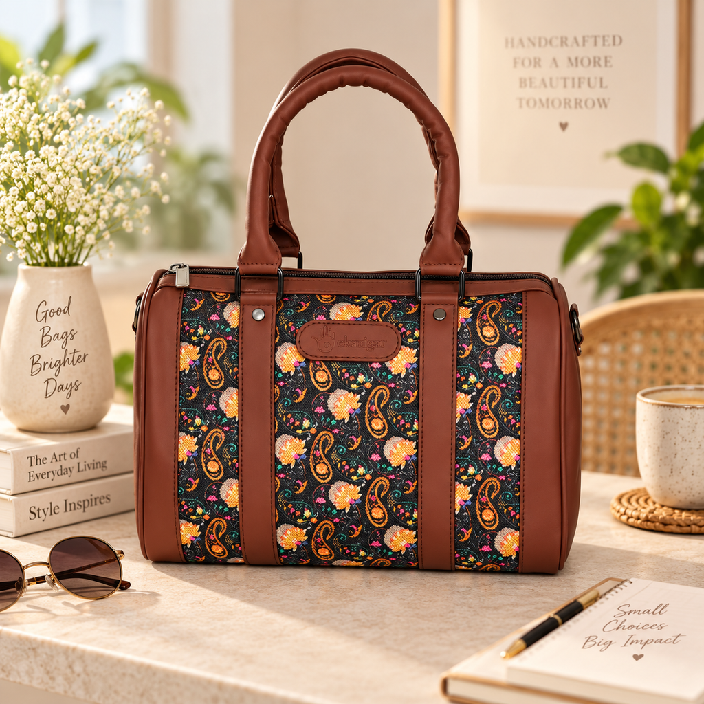 Women’s Handcrafted Printed Elegant Handbag