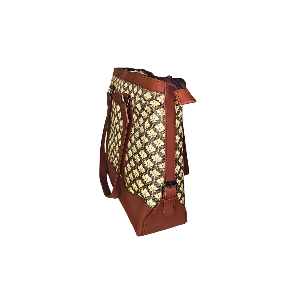 Printed Women’s Office Tote Bag – Bidri Block Printing