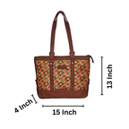 Printed Women’s Office Tote Bag – Bagru Design