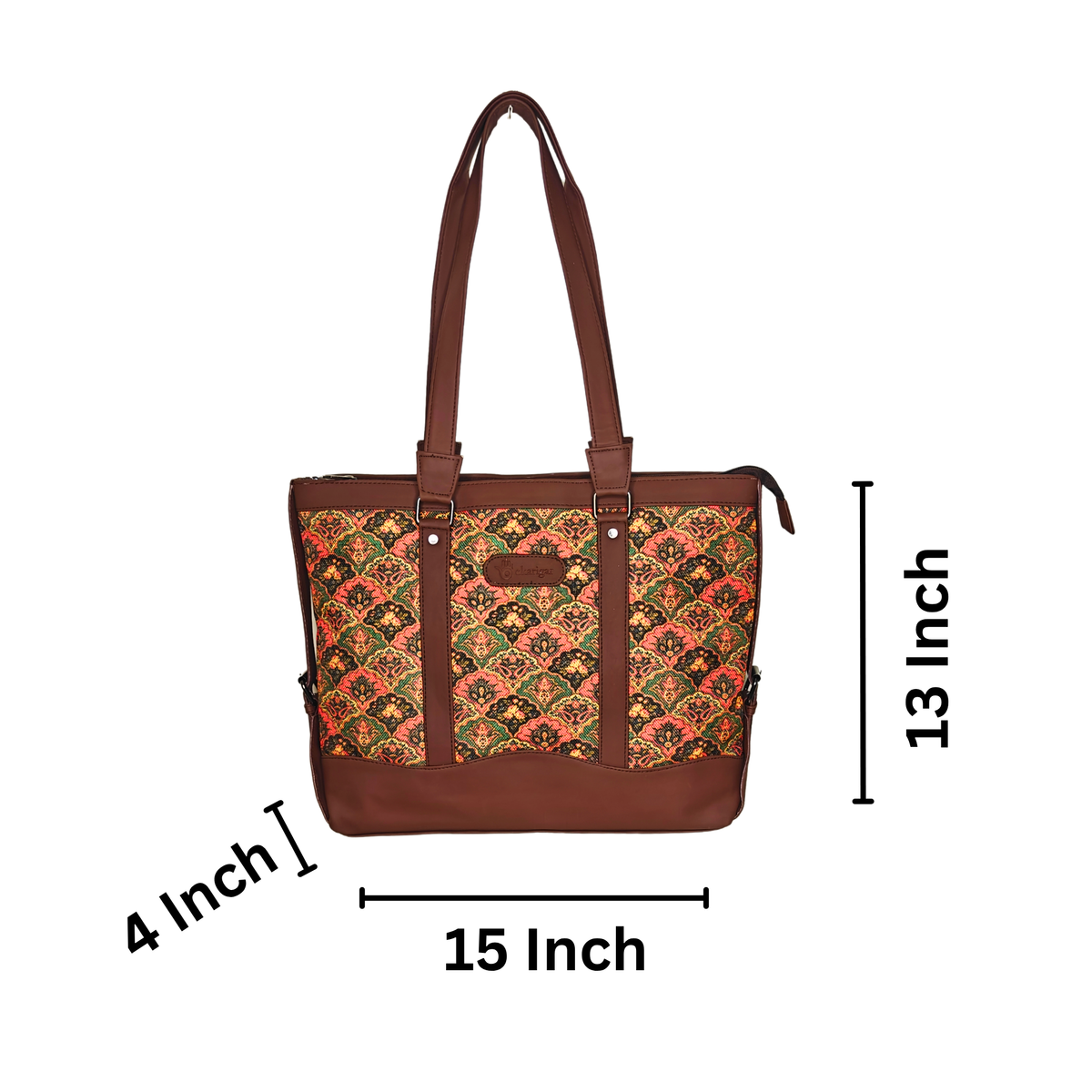 Printed Women’s Office Tote Bag – Bagru Design