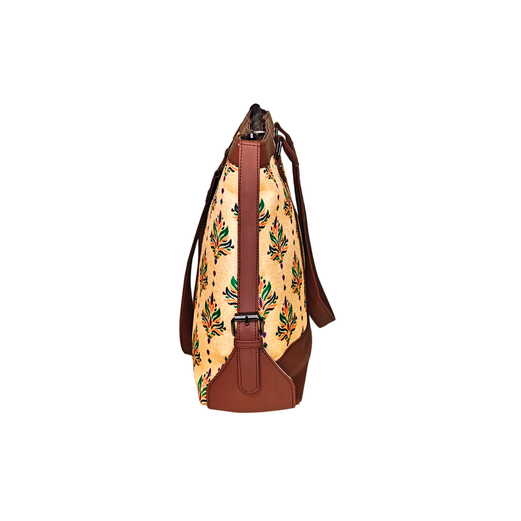 Printed Women’s Office Tote Bag – Bagru Design