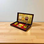Gold-Silver Plated Jagannath, Balabhadra and Subhadra Charan Paduka