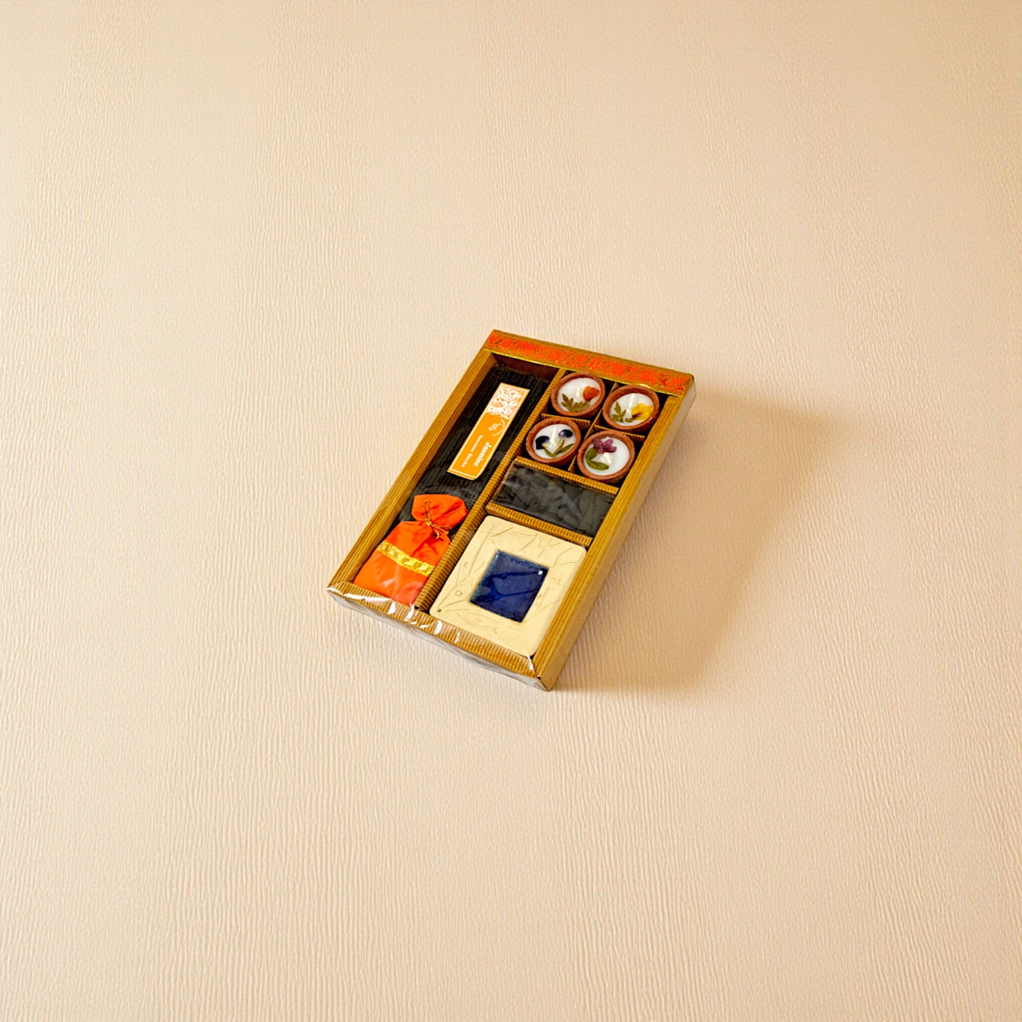 Handmade Candle and Incense Gift Box – Set of 5