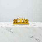 Golden Metal Kumkum Elephant shape Holder/Kumkum Box for Gifting and Pooja