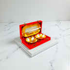 Silver Plated 2 Bowl Set with 2 Spoons & 1 Tray