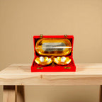 Silver Plated 2 Bowl Set with 2 Spoons & 1 Tray