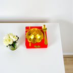 Silver Plated Bowl with Spoons For Gifting and Home Decor