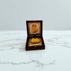 Gold-Silver Plated Radha Krishna Ji Charan Paduka Prayer Box