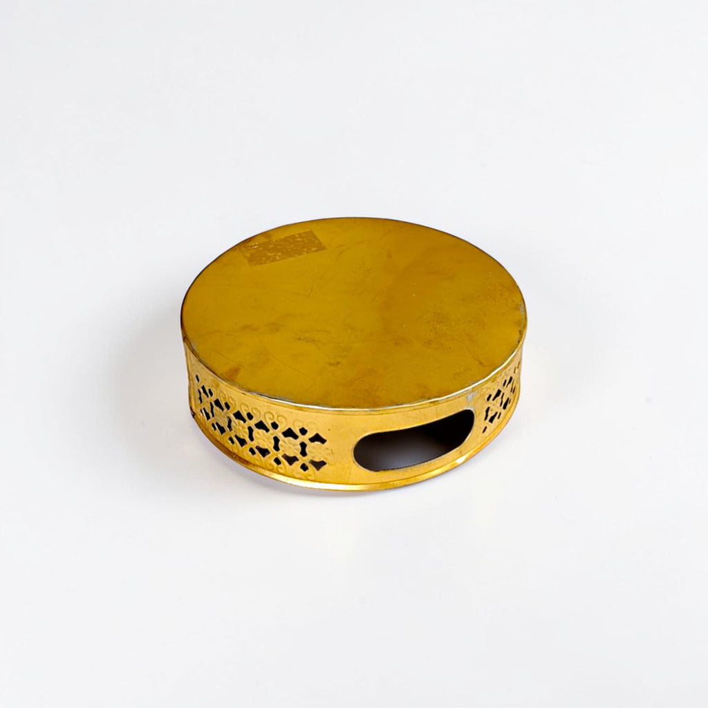 Pichwai Print Iron Serving Tray with Handles