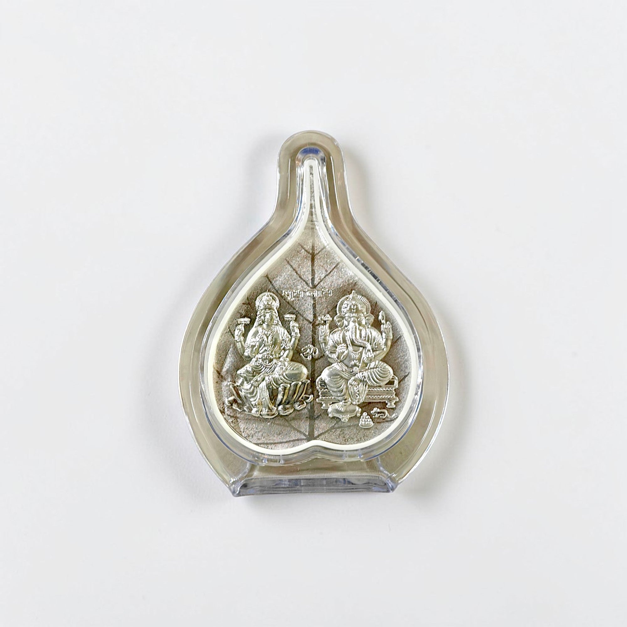 Laxmi Ganesh 999 Silver Plated Idol Frame