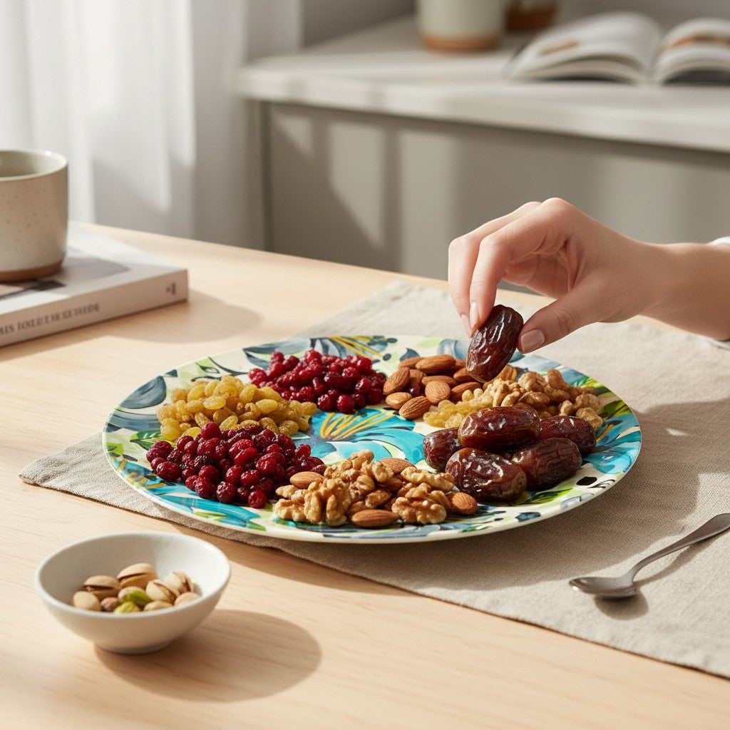 Eco-Friendly Bamboo Fiber Dinner Plates Set of 6