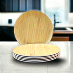 Eco-Friendly Bamboo Fiber Dinner Plates Set of 6