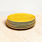 Eco-Friendly Bamboo Fiber Dinner Plates Set of 6