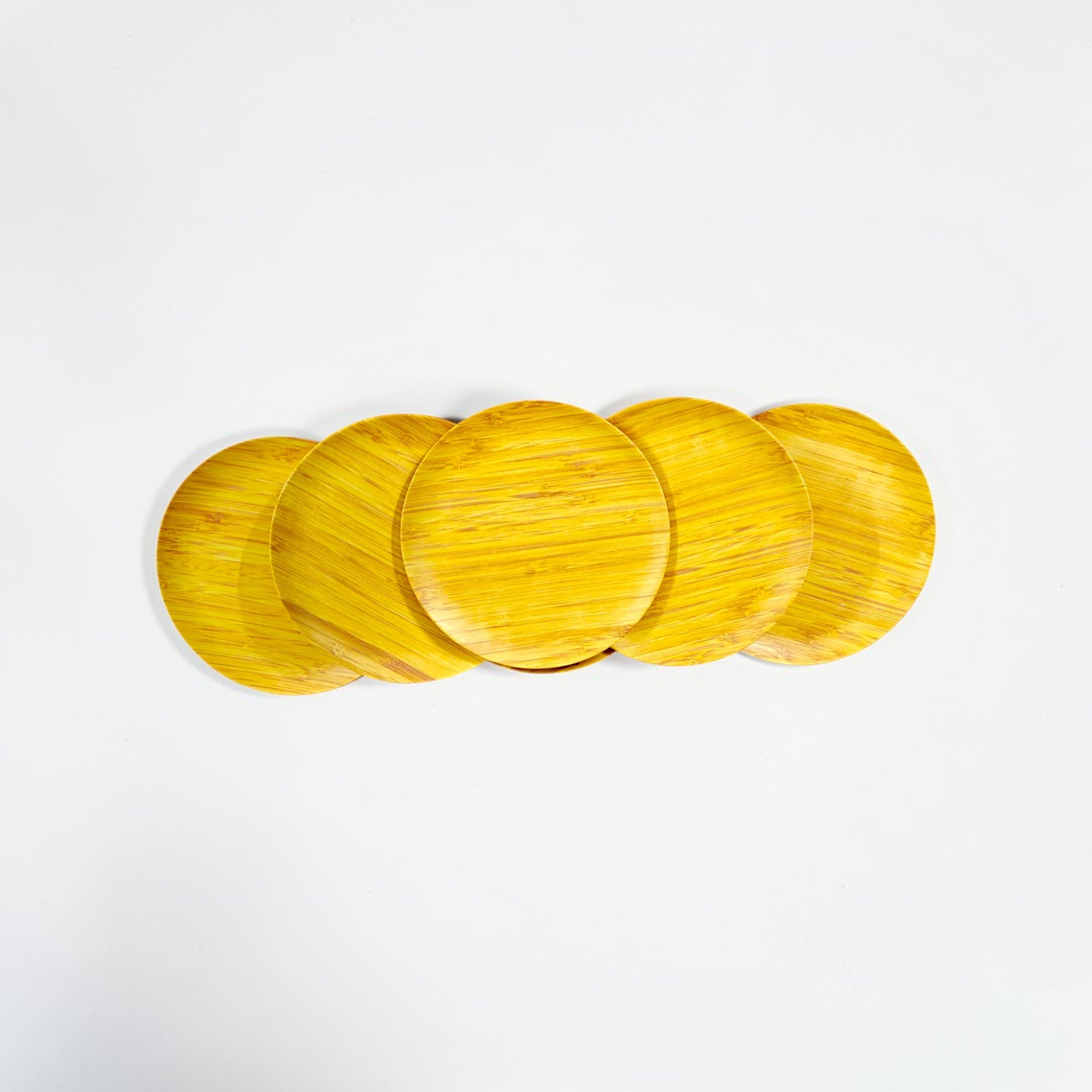 Eco-Friendly Bamboo Fiber Dinner Plates Set of 6