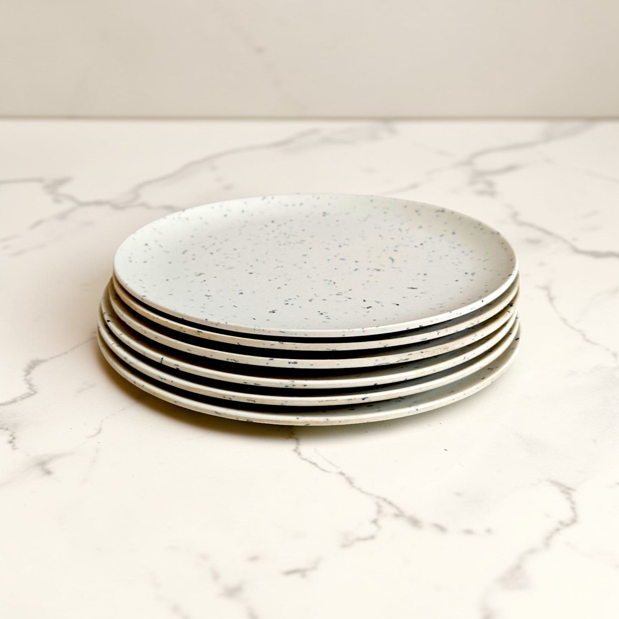 Eco-Friendly Bamboo Fiber Dinner Plates Set of 6