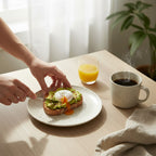 Eco-Friendly Bamboo Fiber Dinner Plates Set of 6