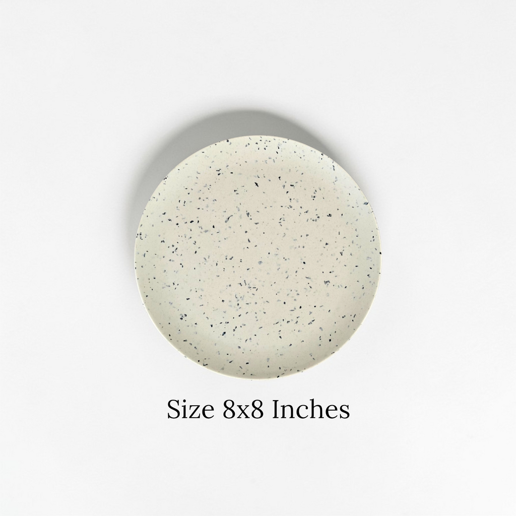Eco-Friendly Bamboo Fiber Dinner Plates Set of 6