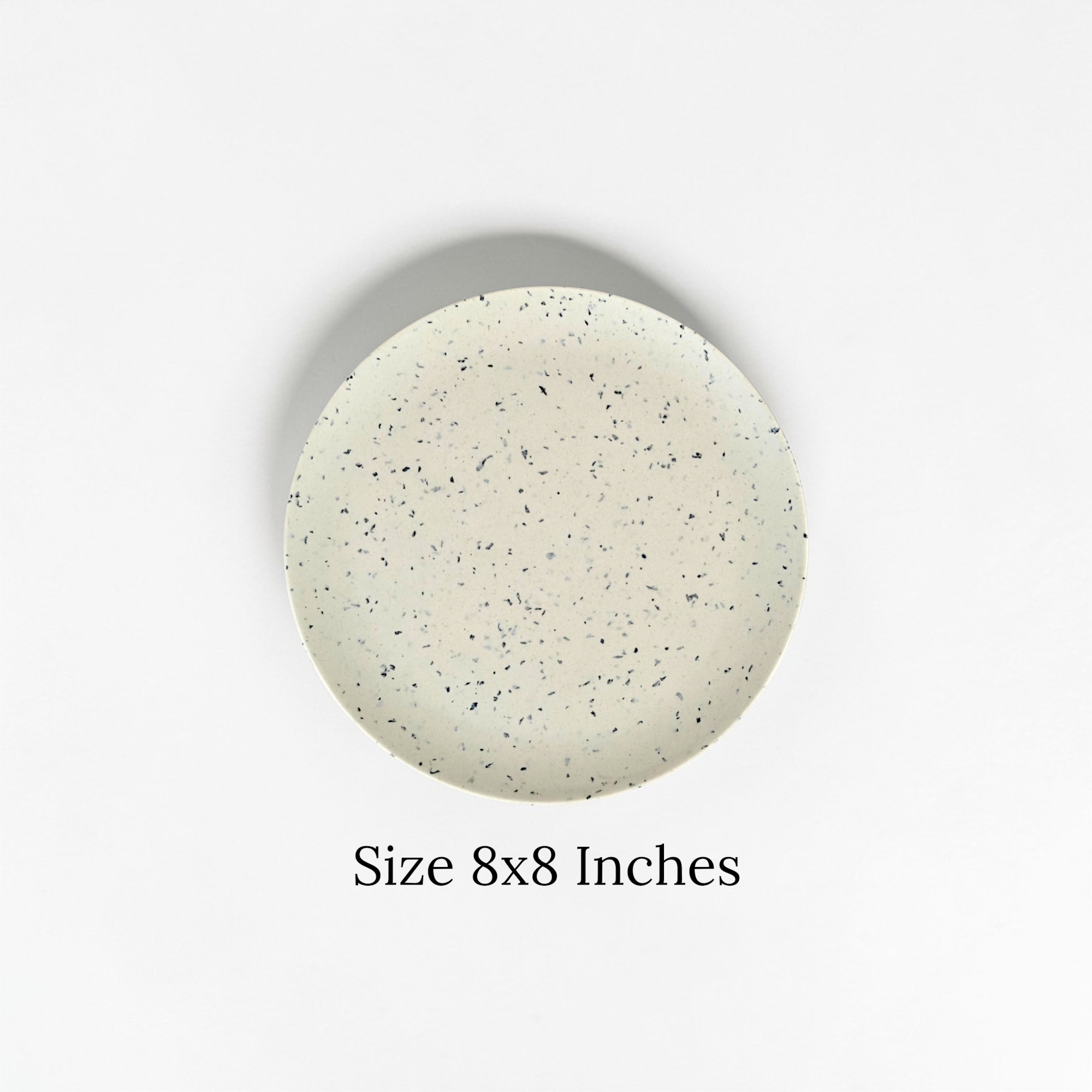 Eco-Friendly Bamboo Fiber Dinner Plates Set of 6