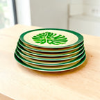 Eco-Friendly Bamboo Fiber Dinner Plates Set of 6