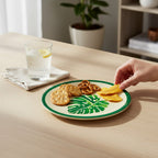 Eco-Friendly Bamboo Fiber Dinner Plates Set of 6