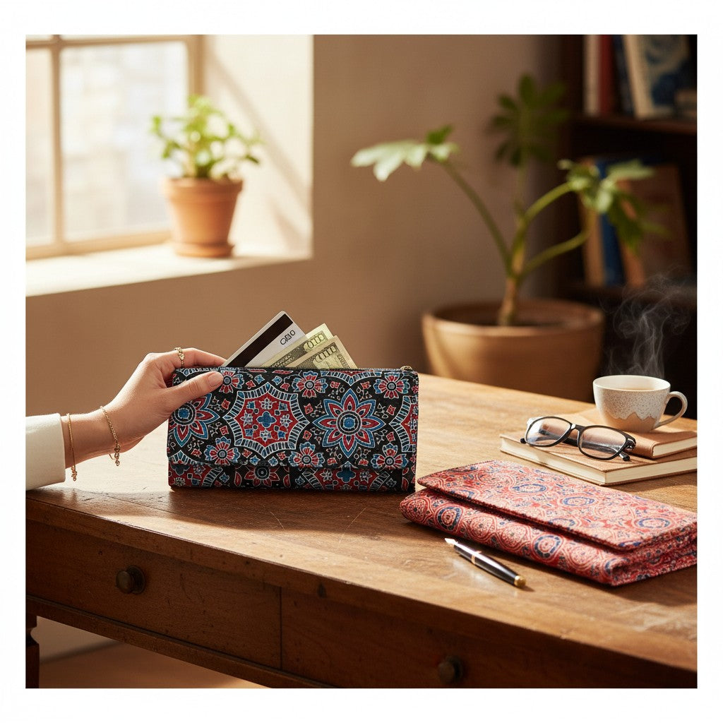 Premium Fabric Hand Wallet Combo – Set of 2