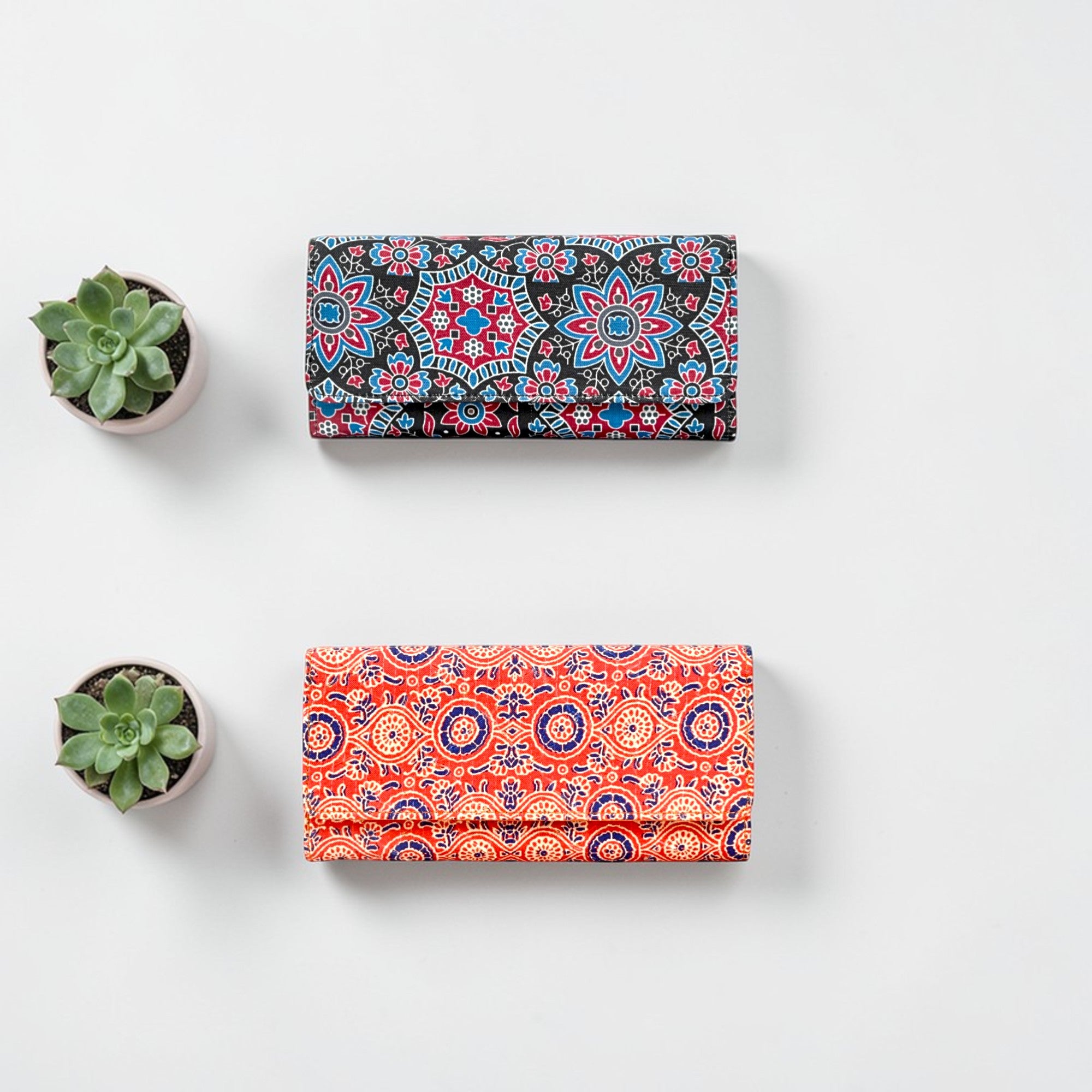 Premium Fabric Hand Wallet Combo – Set of 2