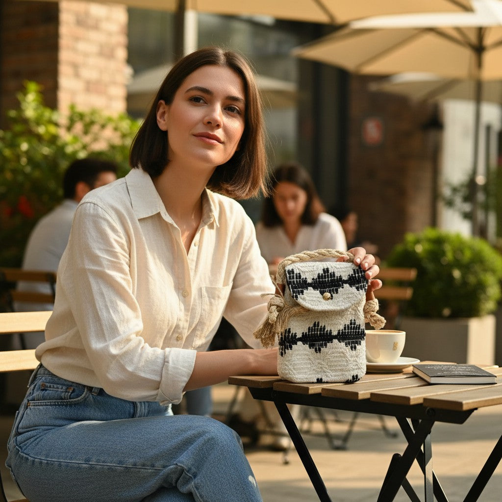 Hand Woven Mobile Sling Bag